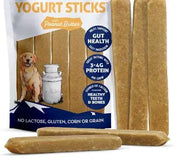 Peanut Butter Yogurt Chew Sticks for Dogs – Digestive Support Treats (5 Pack)