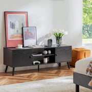 Modern Black TV Console Stand