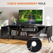 Modern Black TV Console Stand