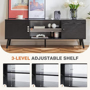 Modern Black TV Console Stand
