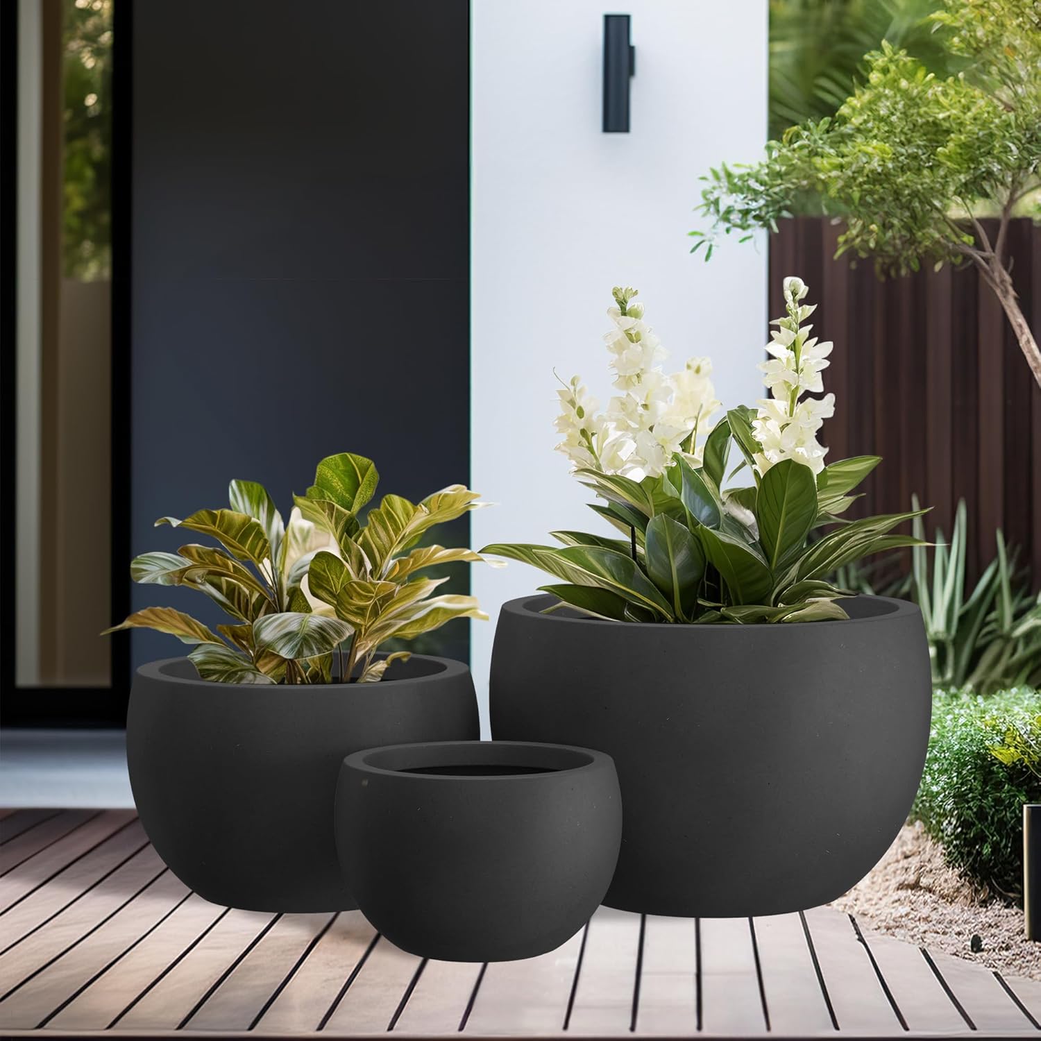 Modern Charcoal Planter