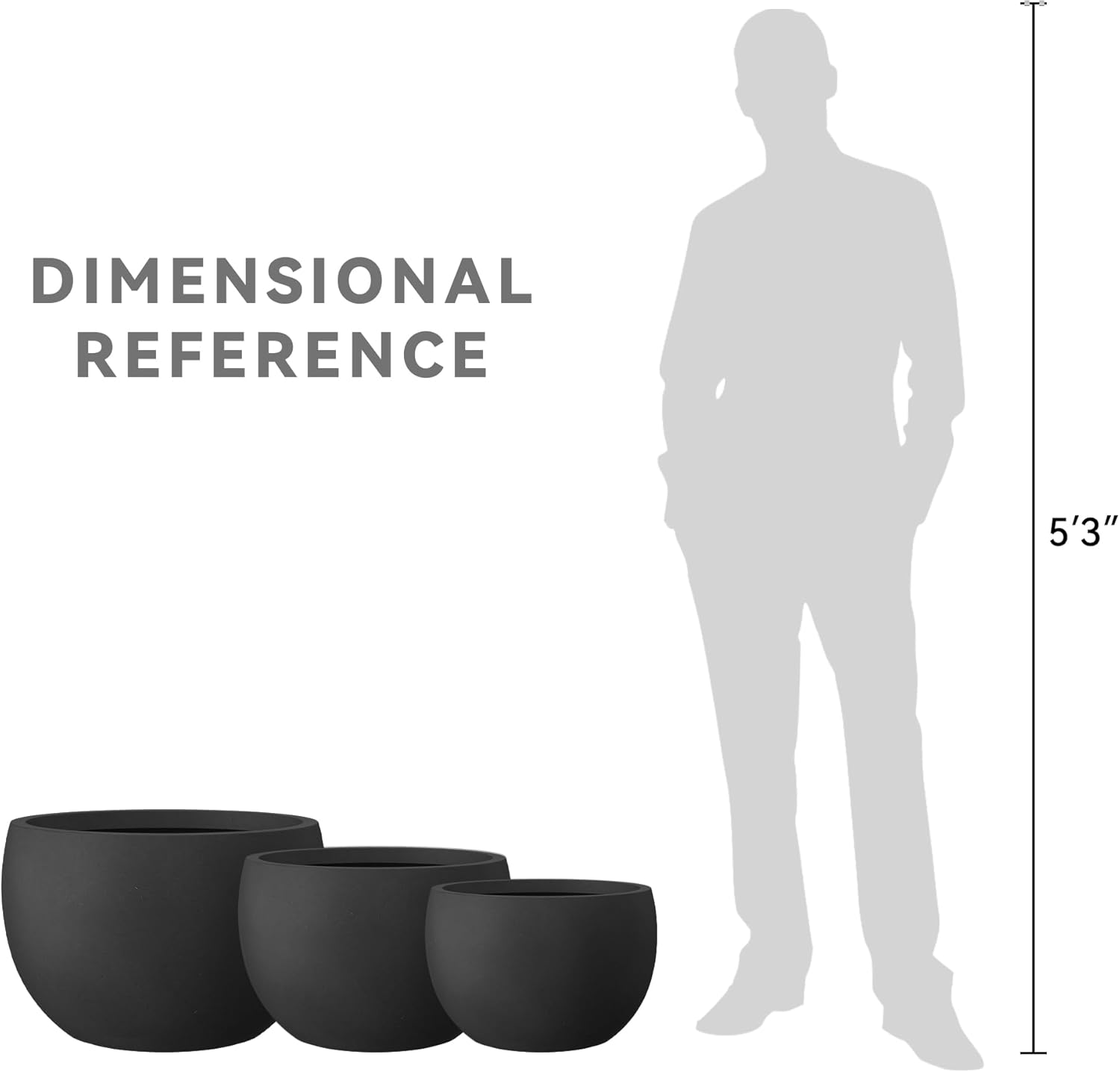 Modern Charcoal Planter