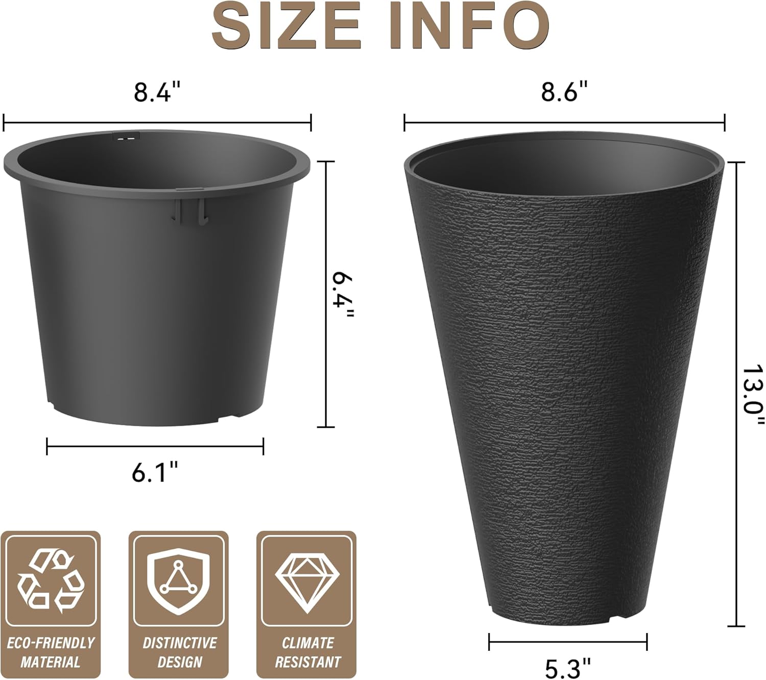 Modern Fluted Planter