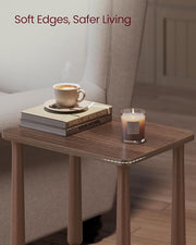 Modern Walnut Side End Table