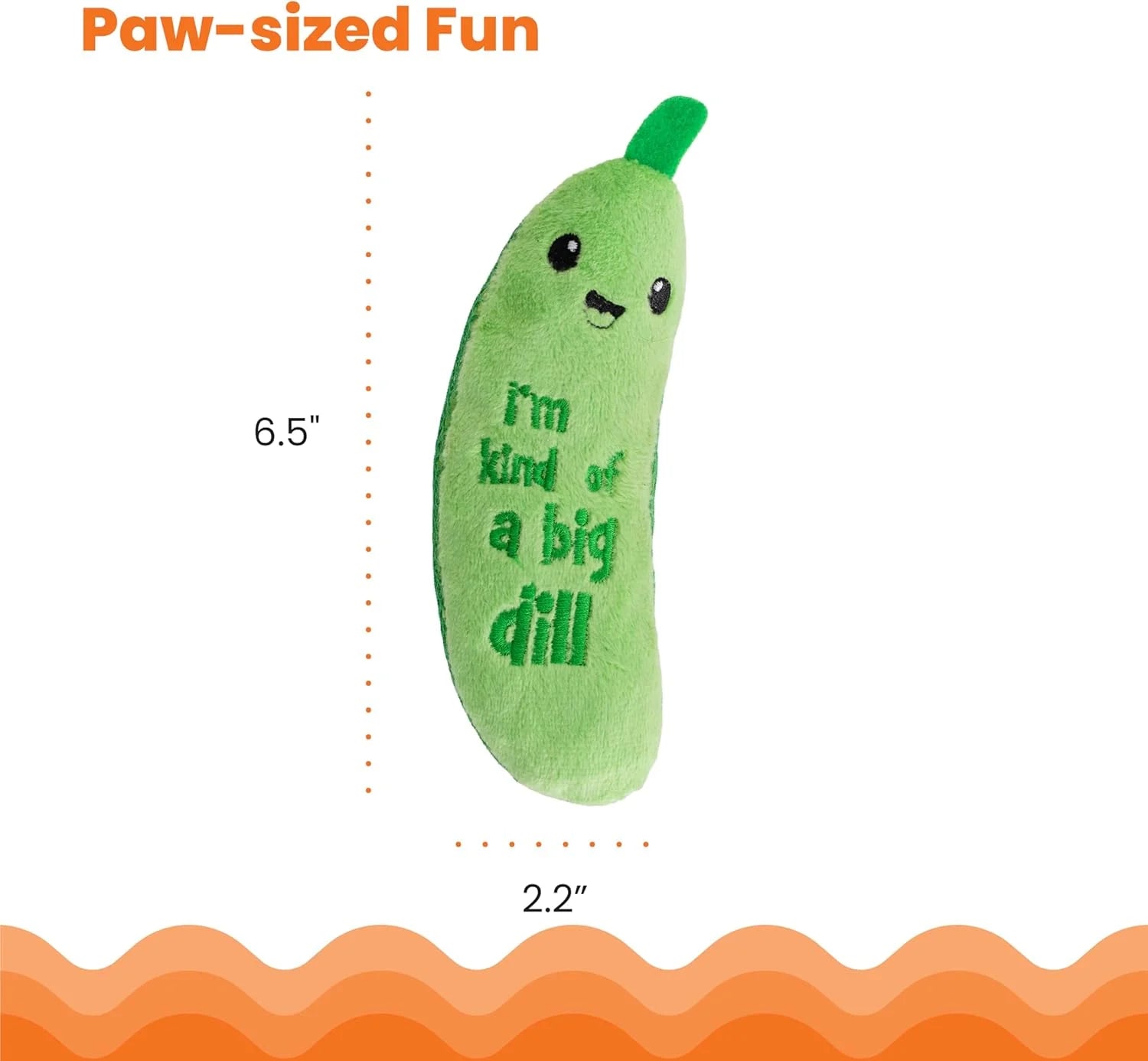Crunchy Pickle Catnip Kicker Cat Toy