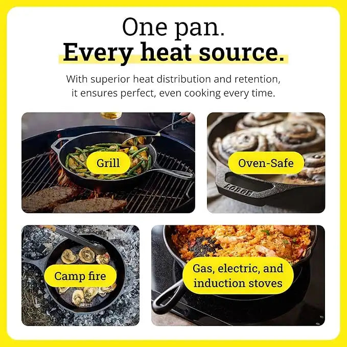 13.25-Inch Cast Iron Skillet