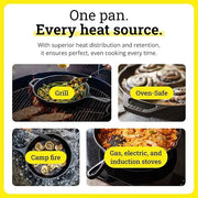 13.25-Inch Cast Iron Skillet