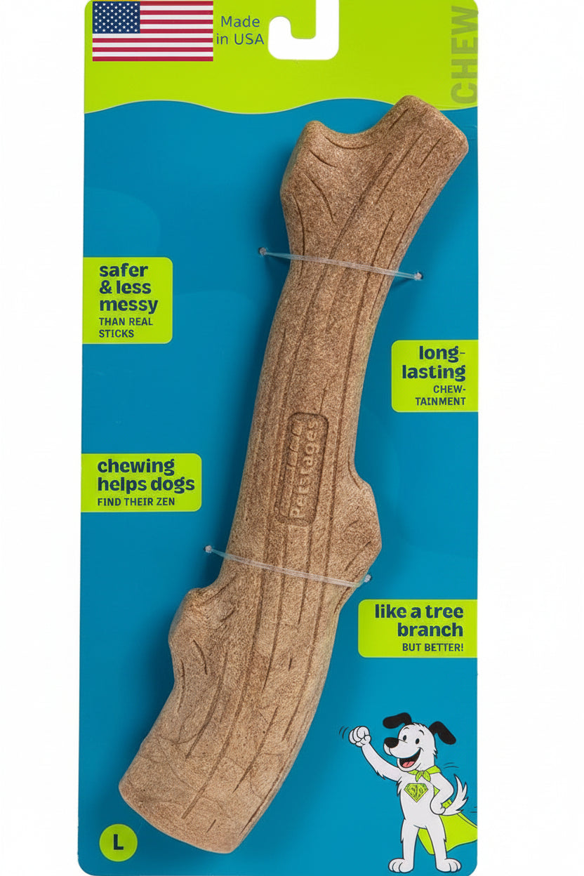 Natural Wood Dog Chew Stick – Large 11"