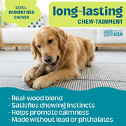 Natural Wood Dog Chew Stick – Large