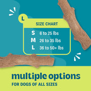 Natural Wood Dog Chew Stick – Large