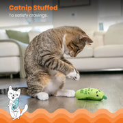 Crunchy Pickle Catnip Kicker Cat Toy