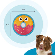 Durable Squeaky Donut Dog Toy