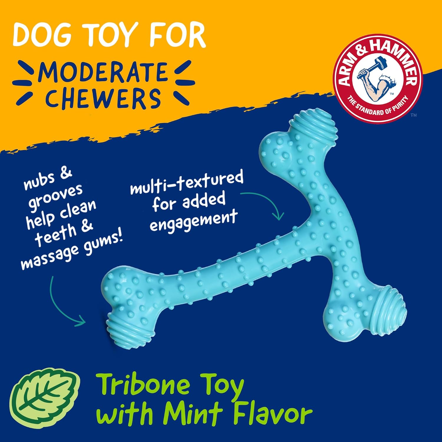 Peanut Butter Dental Chew Bone