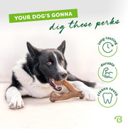 Peanut Flavor Wishbone Dog Chew Toy – Small