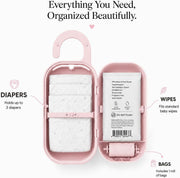 Keepigo 3-in-1 Diaper Bag Wipe Dispenser - Portable Baby Wipe Holder & Diaper Organizer for Travel