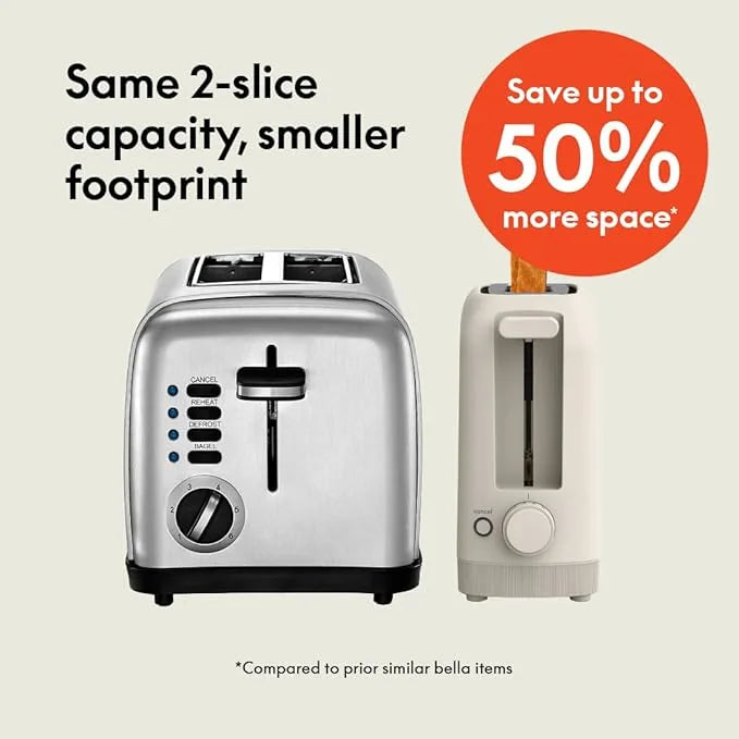 Slim Long Slot 2-Slice Toaster