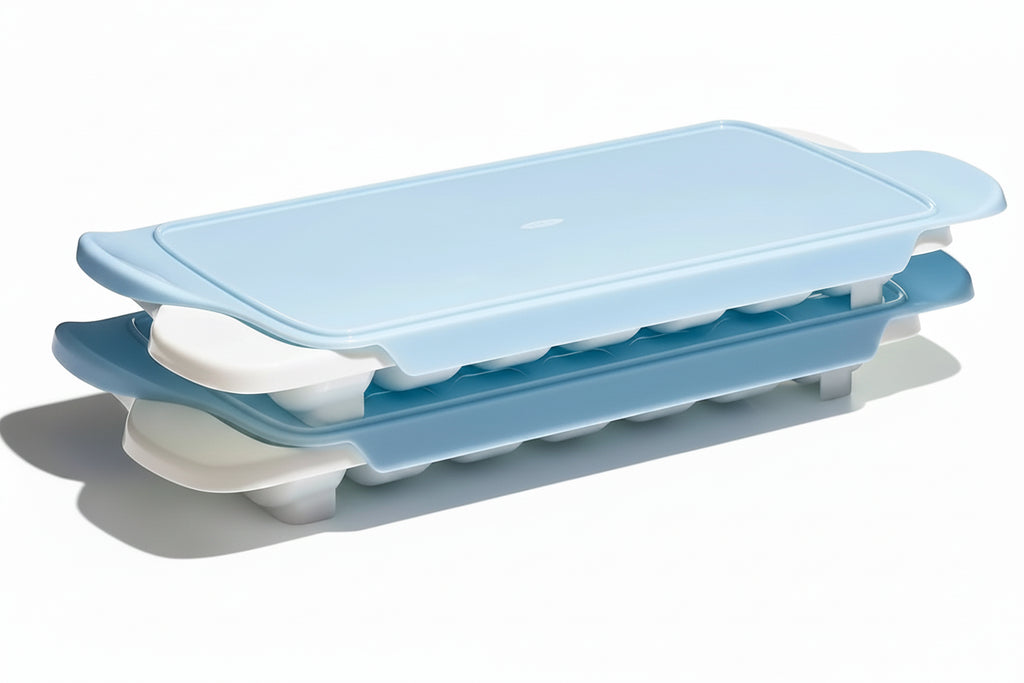 Covered Ice Cube Tray Set