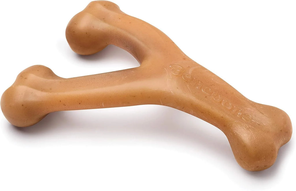 Large Chicken Flavor Wishbone Dog Chew Toy for Aggressive Chewers