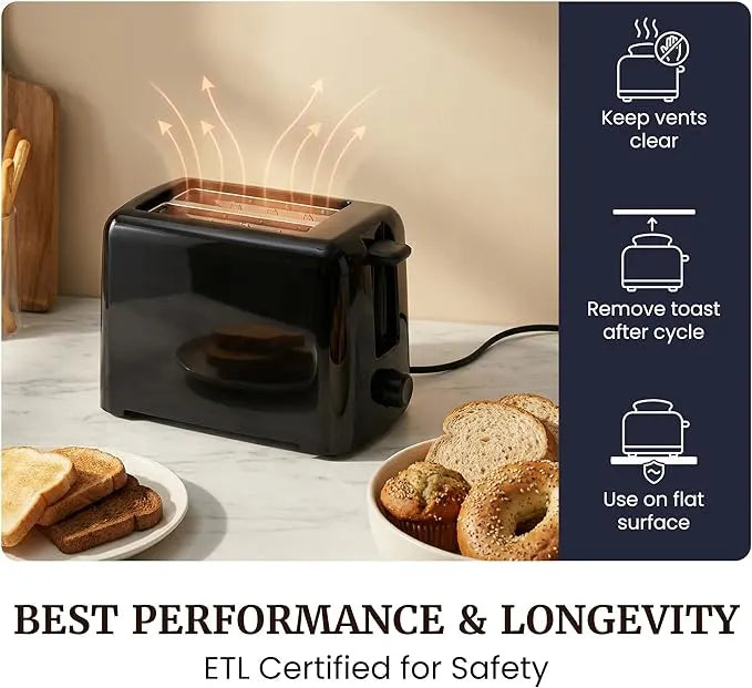 2-Slice Wide Slot Toaster