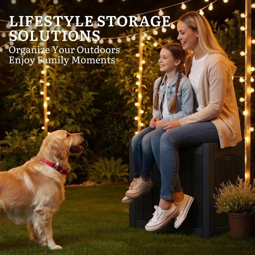 31 Gallon Outdoor Storage Deck Box