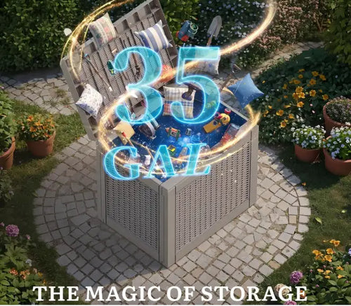 35 Gallon Resin Outdoor Deck Box