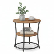 Round Two Tier Side Table