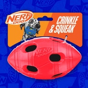 Rubber Squeaky Football Dog Toy