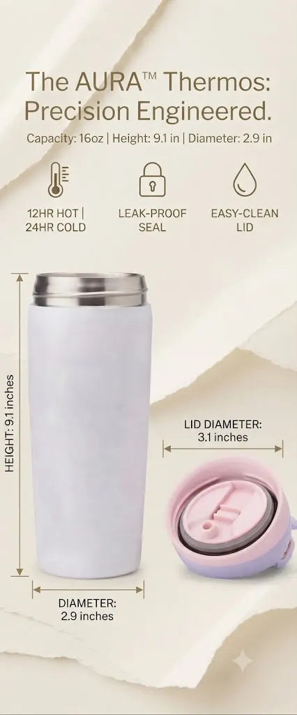 Ceramic Lined Insulated Coffee Tumbler