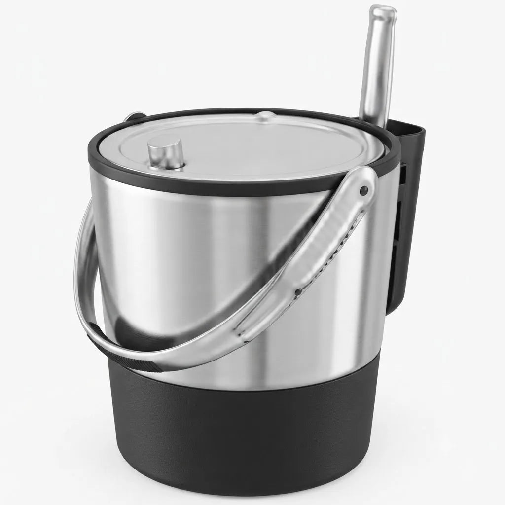 4-Quart Insulated Ice Bucket with Scoop