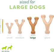 Large Chicken Flavor Wishbone Dog Chew Toy for Aggressive Chewers