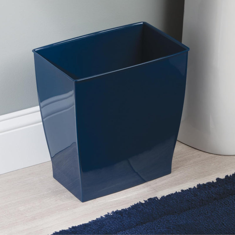 Slim Plastic Bathroom Trash Can