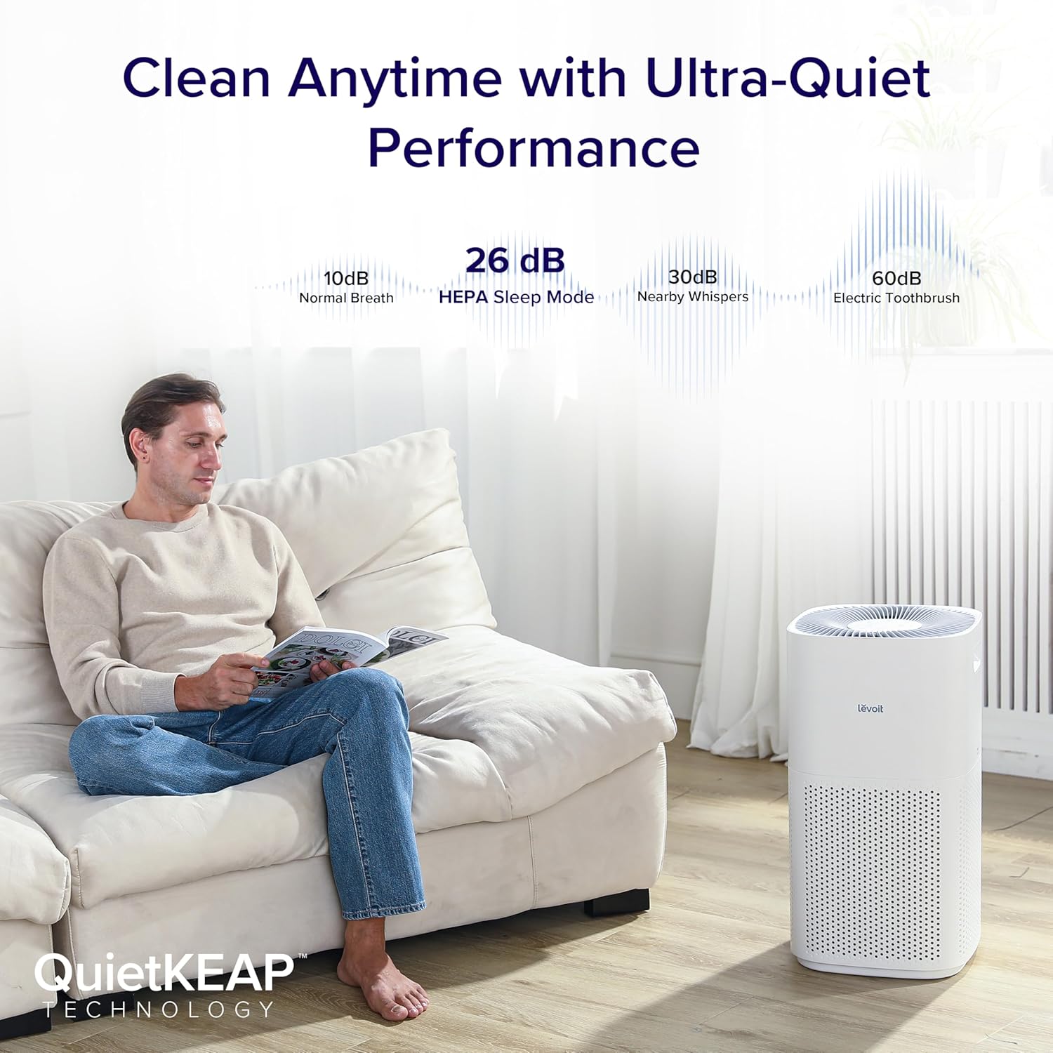 Smart HEPA Air Purifier for Large Rooms