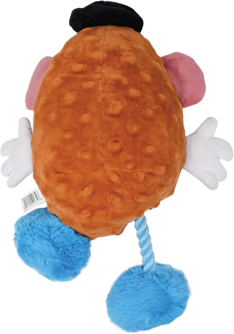 Squeak & Crinkle Plush Dog Toy with Rope