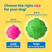 Squeaky Latex Dog Ball Toy Set (3 Pack)
