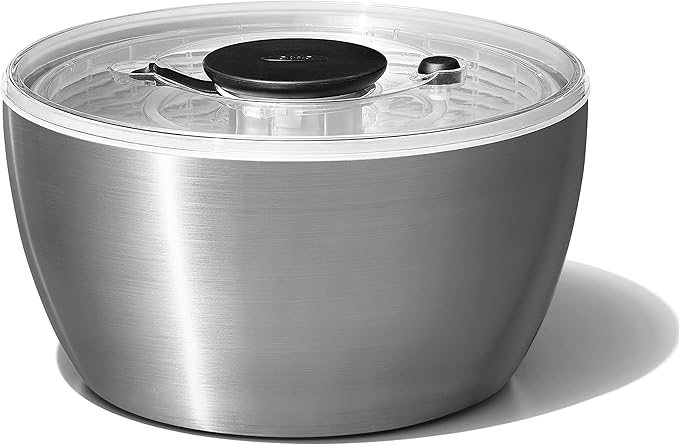 Stainless Steel Salad Spinner Bowl