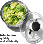 Stainless Steel Salad Spinner Bowl