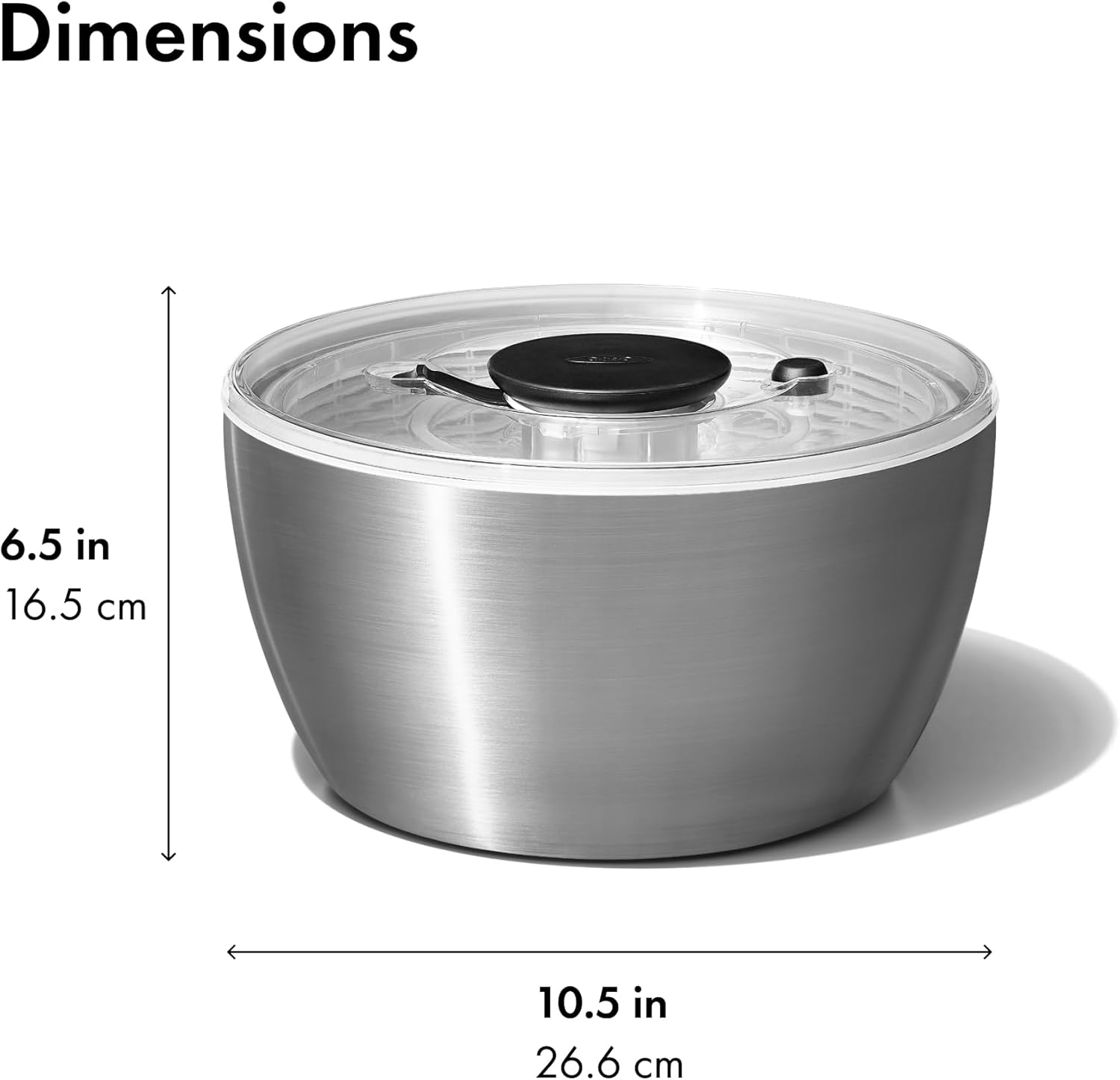 Stainless Steel Salad Spinner Bowl