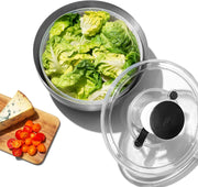 Stainless Steel Salad Spinner Bowl