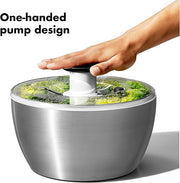 Stainless Steel Salad Spinner Bowl