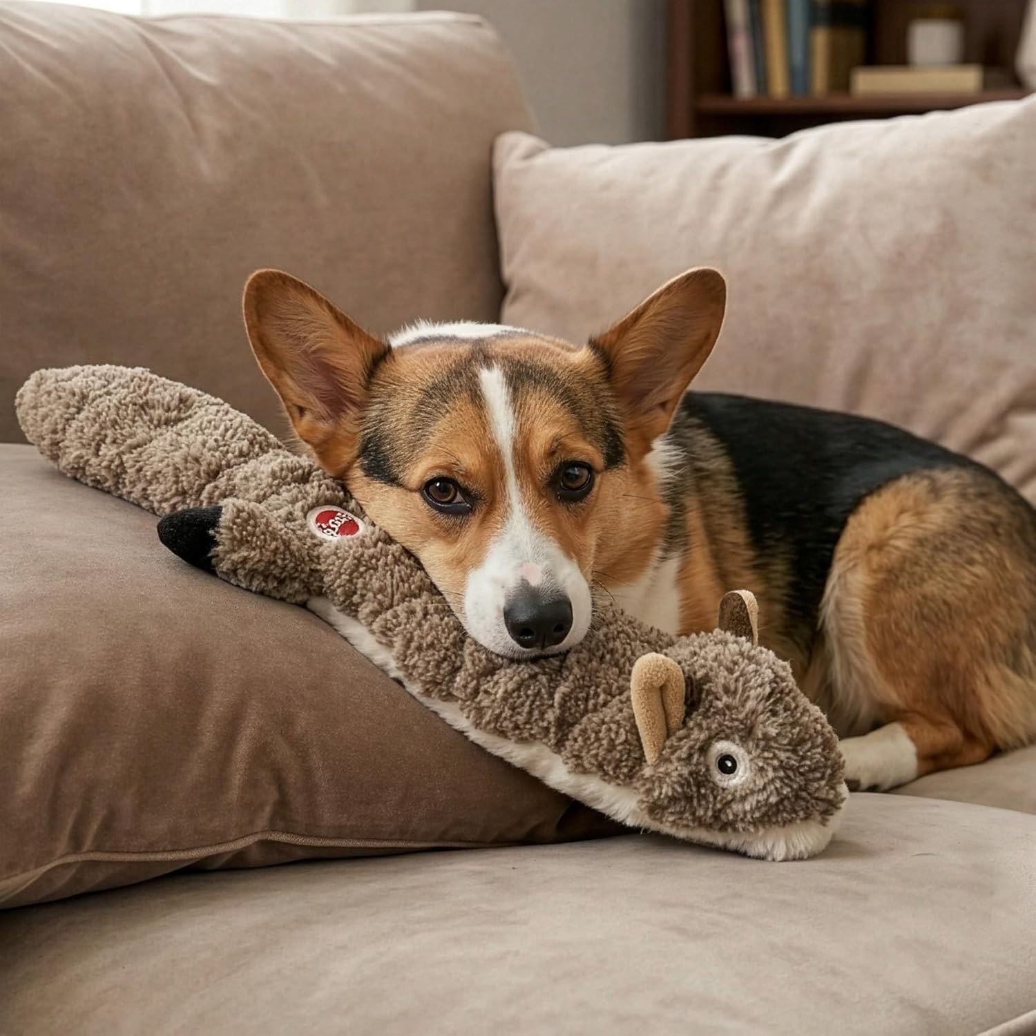 Stuffing Free Squirrel Dog Toy
