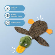 Stuffless Duck Dog Play Toy
