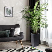 Tall Black Planter Set
