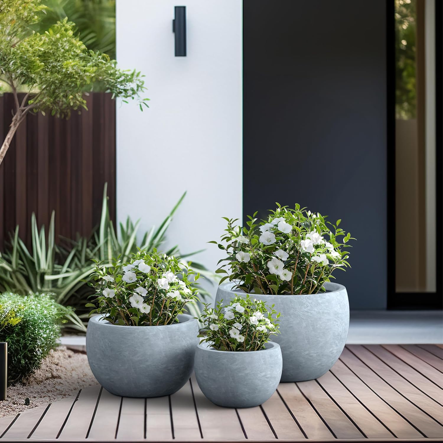 Tall Concrete Planter