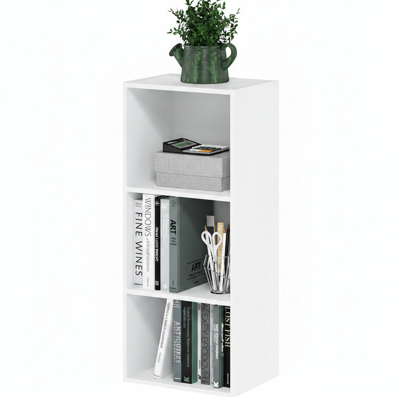 Three Cube Open Shelf Bookcase