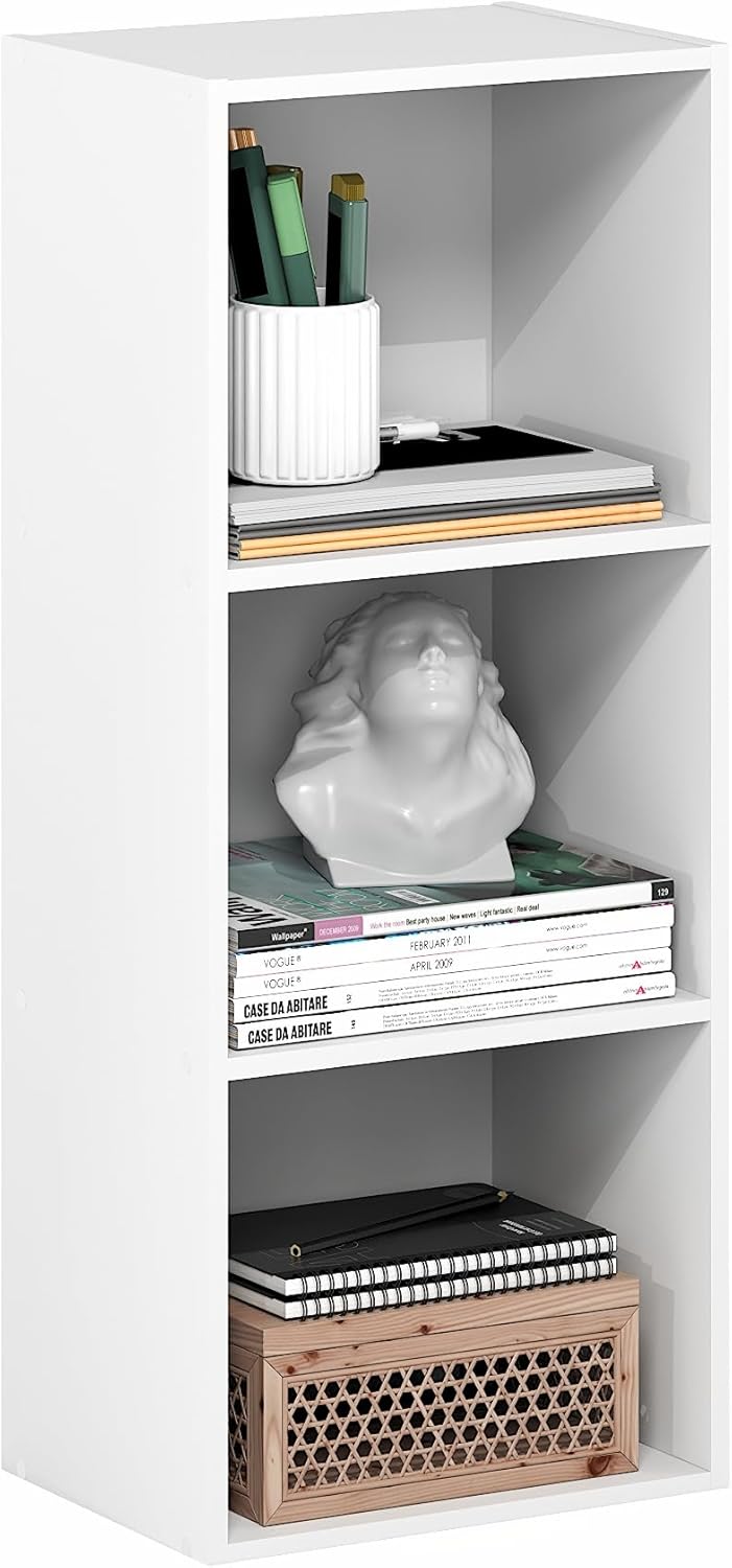 Three Cube Open Shelf Bookcase