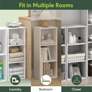 Three Cube Open Shelf Bookcase