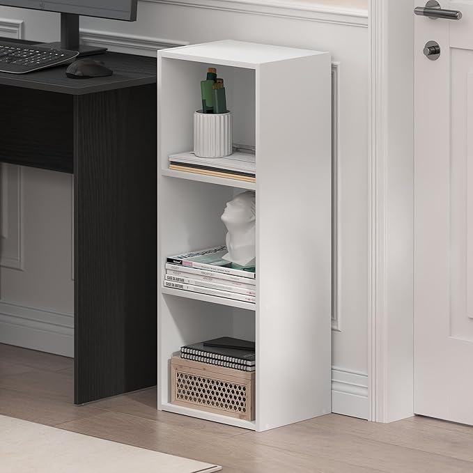 Three Cube Open Shelf Bookcase