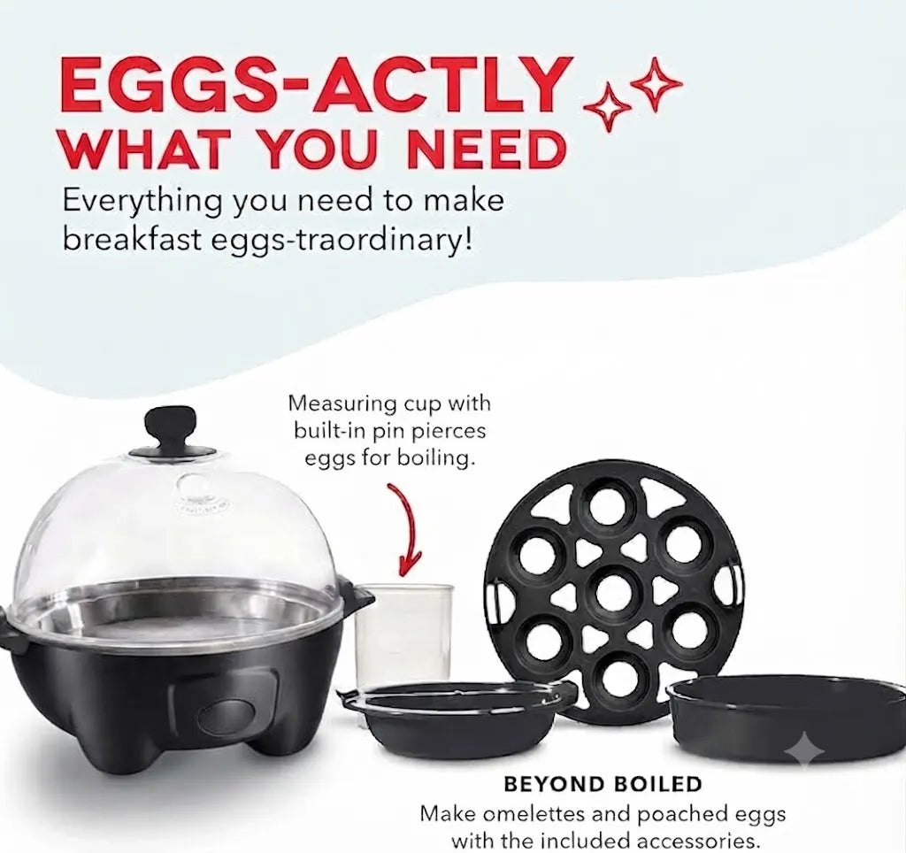 Rapid Electric Egg Cooker Steamer