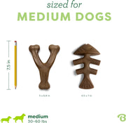 Fishbone & Wishbone Durable Dog Chew Toy Set (2-Pack)