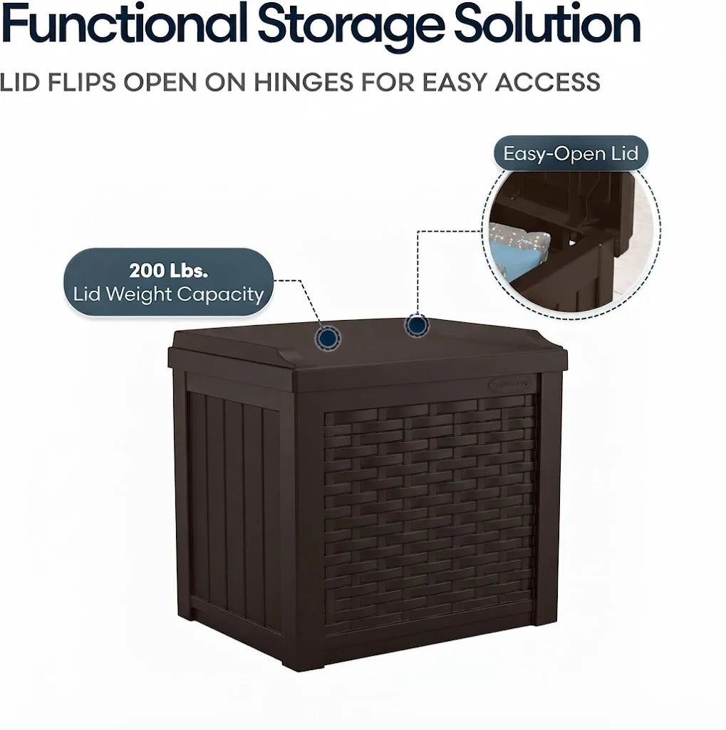 22 Gallon Outdoor Storage Deck Box
